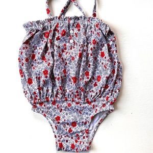 Baby Gap Floral Swimsuit Sz 6-12 mo